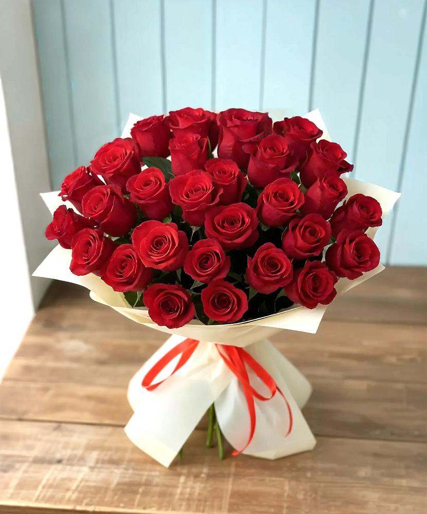 Букет 29 Красных роз в Малке