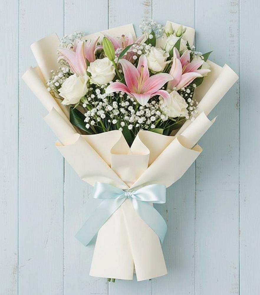 Букет цветов из: Лилии в Малке
