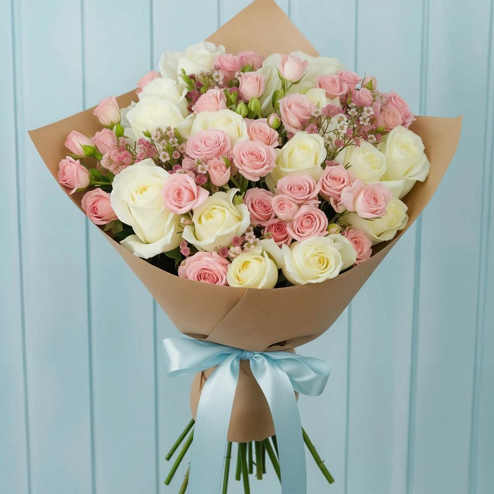 Букет цветов из: Розы в Малке