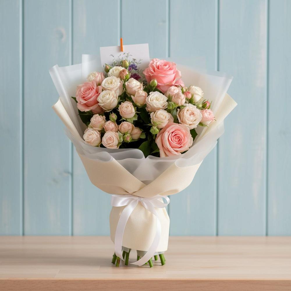 Букет цветов из: Розы в Малке