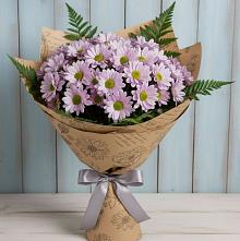 Букет цветов из:  Хризантемы #REPLACE_PRED# Малке