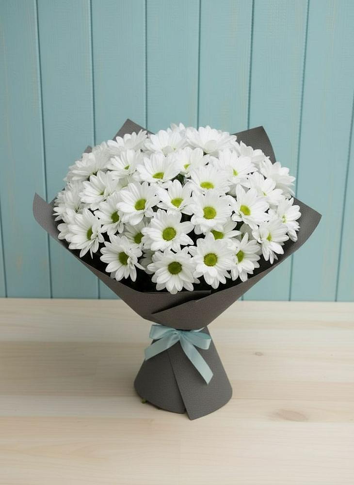 Букет цветов из: Хризантемы в Малке