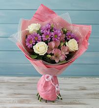 Букет цветов из:  Герберы в Малке