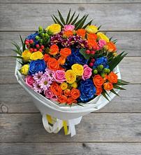 Букет цветов из:  Розы и Хризантемы в Малке